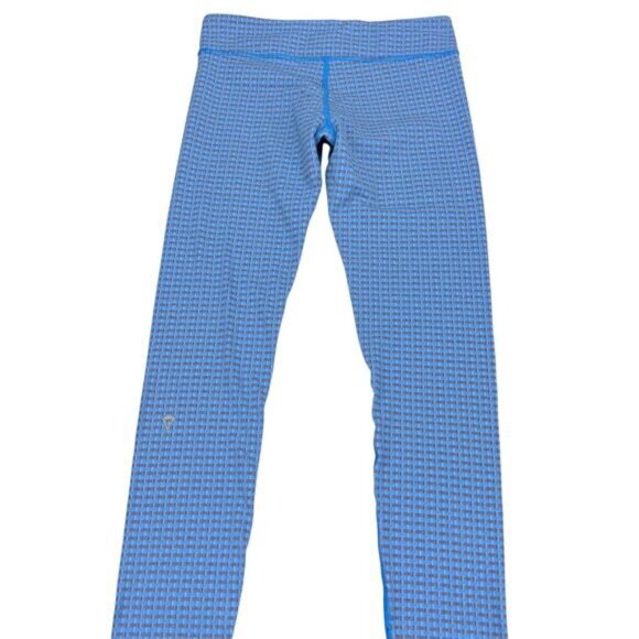 IVIVVA By Lululemon Girls Rhythmic Tight Leggings Blue Gray Sz 12 - Picture 5 of 6
